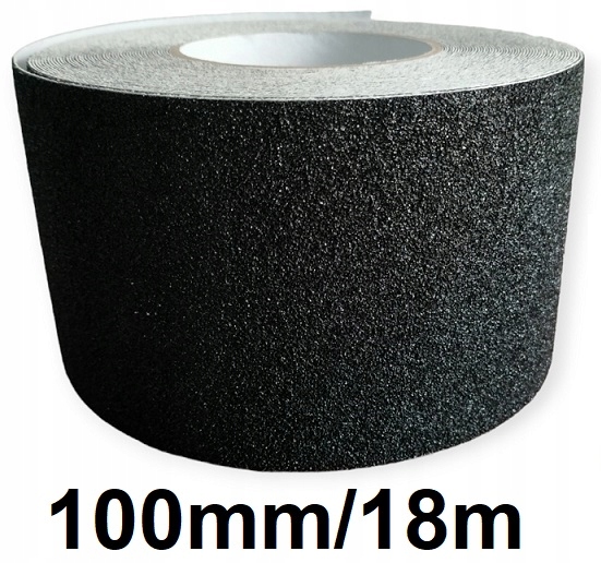 Protišmyková páska, čierna, 100mm/18m